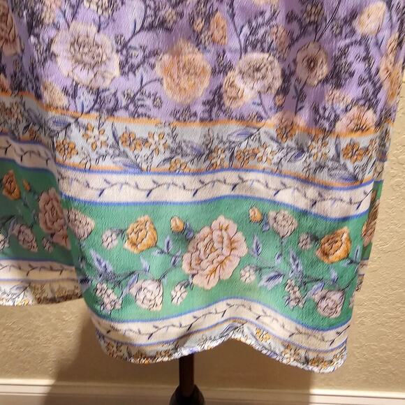 Lauren Conrad Top L Boho Cottagecore Peasant Garden Romantic Soft Surrounding - Picture 9 of 13